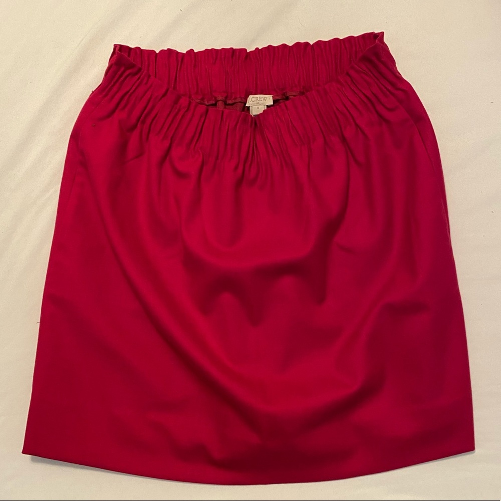 EUC JCrew dark red skirt